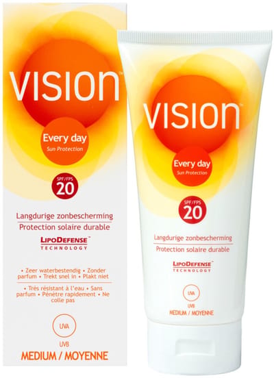 Vision Zonnebrand Every Day Sun SPF 20 - 2 x 180 ml - Voordeelverpakking