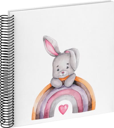 Walther SA-131 Bunny Malin - Spiraal album - Formaat 25x25 cm - Wit/Bunny