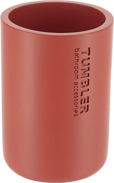 Tendance Tandenborstelbeker 102 serie - terracotta - PS - 7,5 x 10,7 cm - beker badkamer - tandenborstelhouder