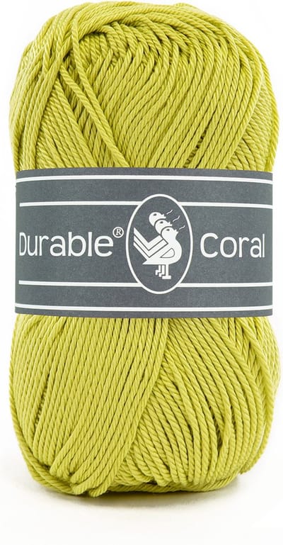 Durable Coral - 352 lime - Gemerceriseerd Katoen Garen