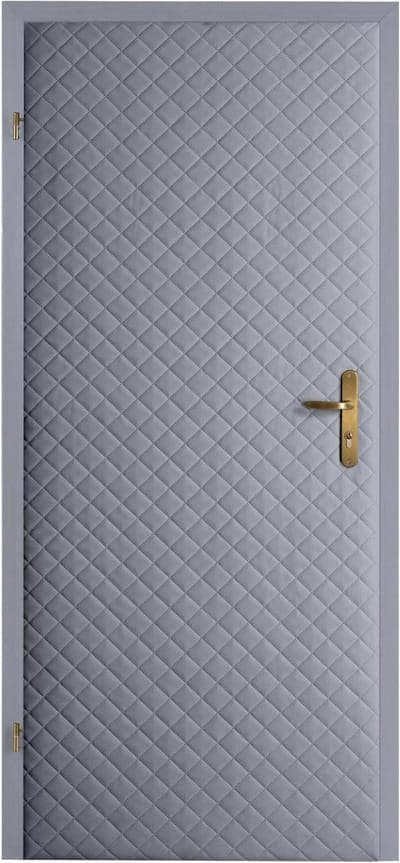 Deurbekleding Zelfmontage - Deur Skin Deur Reparatie - Huis Isoleren - 1.5cm Dik Isolatieschuim - 105 x 210 cm - Lichtgrijs