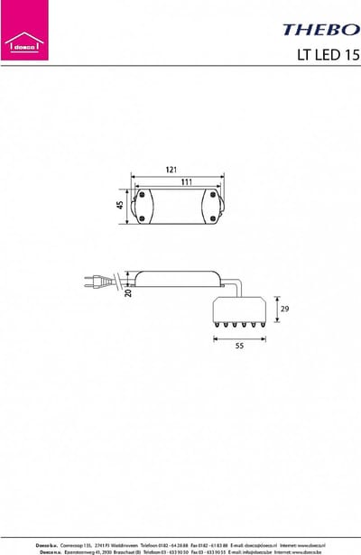 Thebo LED driver 12V 15W