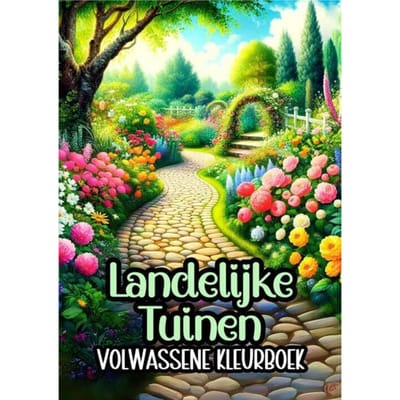 Volwassene Kleurboek - Landelijke Tuinen - Kleurboek Shop
