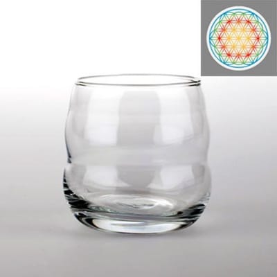 Drinkglas Mythos met Bloem des Levens Veelkleurig