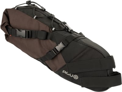 AGU Venture - Zadeltas - Bikepacking tas - 10L - Roll-top - Waterdicht - 3M Reflectie - Bruin
