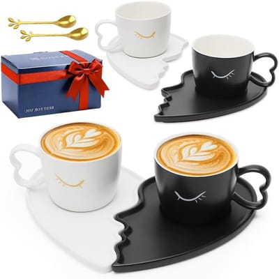 Pillow Mug Set voor Koffie, Partner Mokken voor Mannen en Vrouwen, Perfecte Trouwen Cadeau en Unieke Mokken
