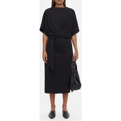 Closed Wrap Dress Black Size: XS | Midi Dresses Outlet | Dames | Zwart