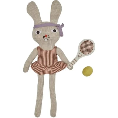 Mini tennis knuffel Miew Rabbit van babykatoen OYOY Living Design