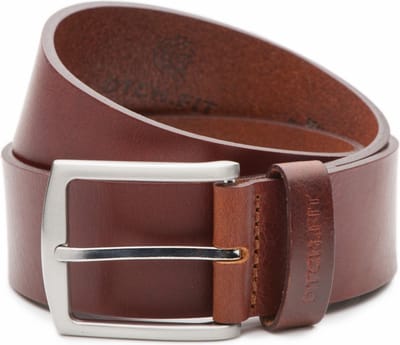 DTCH.FIT Herenriem Leer Levi - Riem Bruin - Jeans Broekriem - 4cm breed - Riemmaat 85cm - Totale lengte 100cm