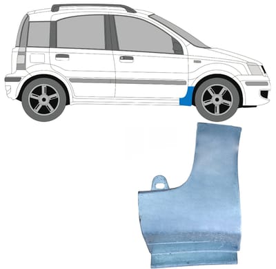 Reparatiepaneel voorspatbord voor Fiat Panda 2003-2012 / Rechts
