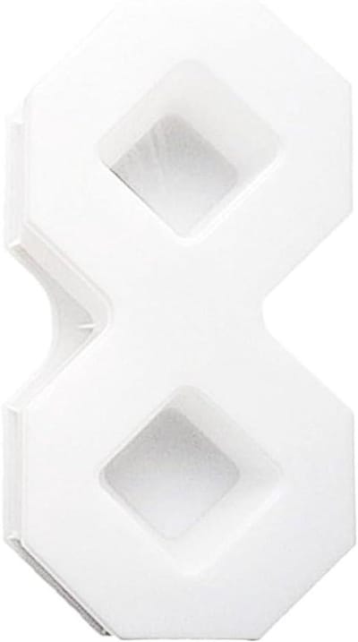 Betonmal 8-vorm - Stoeptegelmal Tuinpad - Tuinpaden Aanleggen - Herbruikbaar Plastic - 40x20x8 cm - Zwart