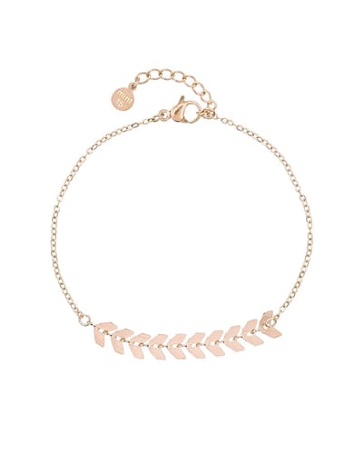Mint15 Armband 'Fishtail Bracelet' - Roségoudkleur RVS/Stainless Steel