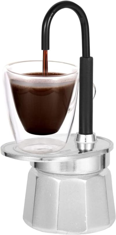 Koffiezetter - Waterketel - Buitenactiviteiten - Geoptimaliseerd Zetproces - 17 cm Hoogte - Zilver