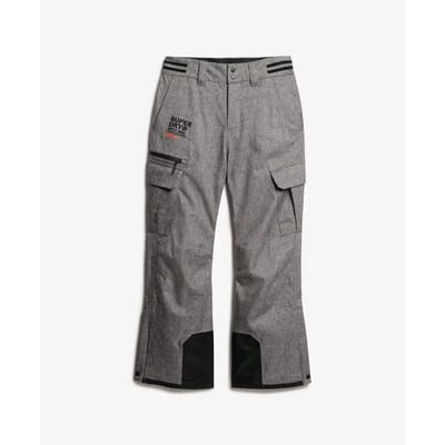 Superdry SKI PEAK RESCUE TROUSERS Heren Wintersportbroek - Dark Grey Marl - Maat S