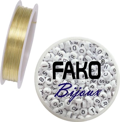 Fako Bijoux® - Koperdraad - Metaaldraad - Sieraden Maken - 0.4mm - 7 Meter - Goud