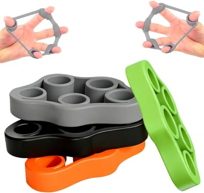 Handtrainer Set van 4 Stukken voor Gripversterking, Spiertraining en Klimfitness