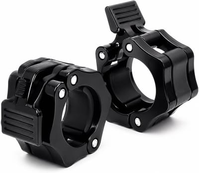 Halter sluitingen voor gewichtheffen - 2 stuks lange halter klemmen, snelsluiting voor barbell en krachttraining accessoires