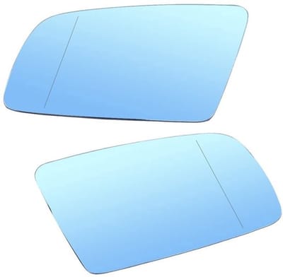 Zijaankijkspiegel met verwarmingsfunctie - Achteruitkijkspiegel - Glas - Kunststof - Blauw/Wit - Compatibel met M-Ecedes Benz Class S W220