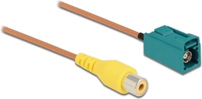 Fakra Z (v) - Tulp RCA (v) auto video adapter kabel - RG179 - 75 Ohm - 0,30 meter