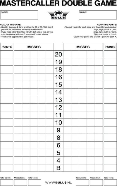 Double Game Scoreboard Flex (30 x 45 cm)