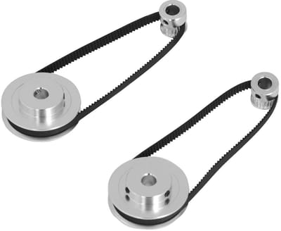 Dailygoody - Synchrone Wielset - Tandriemschijf - Energiebesparend - 20 Tanden 60 Tanden - Eenvoudig te Installeren - Geschikt voor Tandwielslijpmachi.