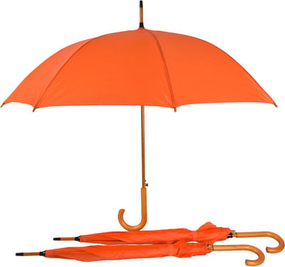Paraplu 3 stuks - oranje Set van 3 Oranje Automatische Paraplu's 102cm - Windbestendig - Ideaal voor Koningsdag – Voor Volwassenen
