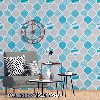 Behang-effect sticker - EGIL - 30x30cm