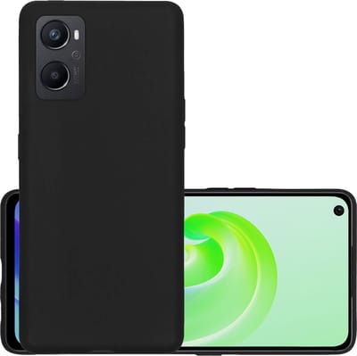 Hoesje - Geschikt voor OPPO A76 - Sterk & Shockproof - Hoes Cover - Siliconen Case - Zwart