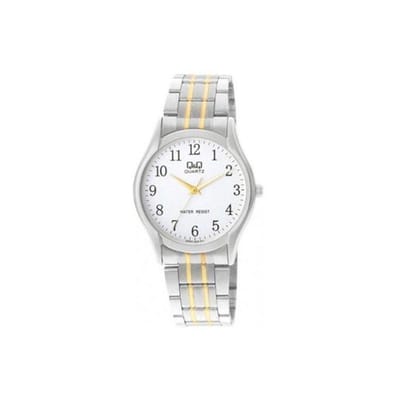 Q&Q Heren horloge Zilverkleurig/goudkleurig Q550-404Y