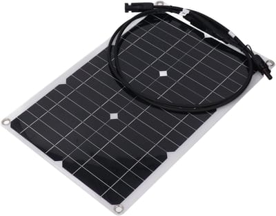 Flexibel Zonnepaneel - Draagbare Energie - Off-grid Opladen - Hoge Efficiëntie Monokristallijn - 20 Watt 18 Volt - Zwart