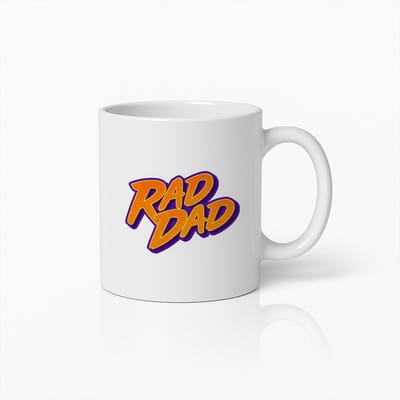 Rad Dad Koffiemok 330ml – Stoer Vaderdag Cadeau Beker – Leuk Geschenk voor Vaders, Echtgenoten & Nieuwe Papa’s