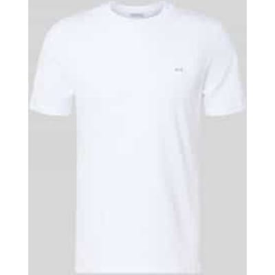 T-shirt met labeldetail