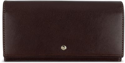 bugatti portemonnee Neaples Ladies Wallet With Flap Brown donkerbruin