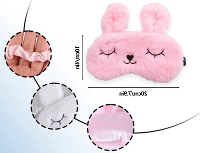 Set van 2 Slaapmaskers voor Kinderen met 3D Dierenontwerp - Ademend en Comfortabel voor een Rustige Nachtrust