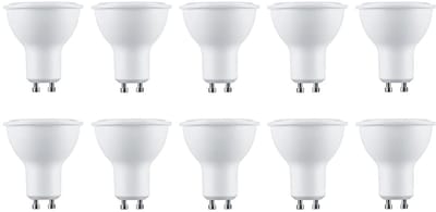 Technik GU10 LED Lamp 7W - 520lm - 6000K - Daglicht Wit - LED Spot - Vervangt 45W Halogeen Gloeilamp - 10 stuk