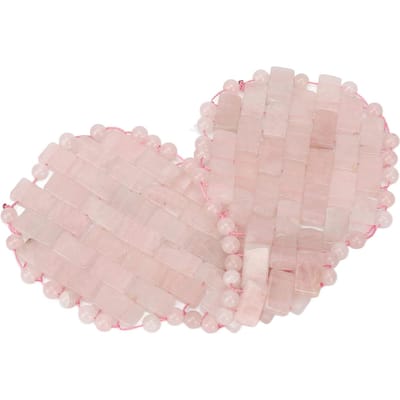 Jadesteen Oogkussen Roze Herbruikbaar Gezichtsmassage Jadesteen Slaap Oogkussen voor Ontspanning