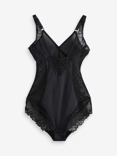 Next - Dames - Wear Your Own Bra - Vormgevende body met sterke buikcorrectie - Zwart