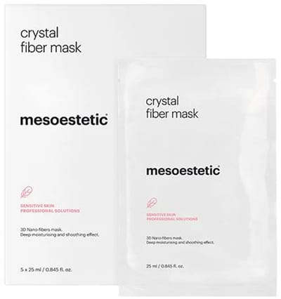 Mesoestetic Crystal Fiber Mask - Gezichtsmasker voor celvernieuwing en hydratatie - 5 maskers