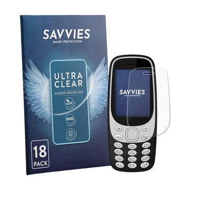 Savvies - Screenprotector voor Karbonn K32N - Folie Beschermfolie transparant 18 Stuks