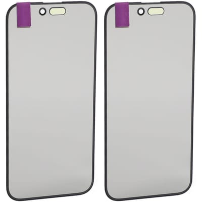 Lot de 2 écrans de téléphone avec lentille extérieure avant et kit de réparation pour iOS 15 Pro