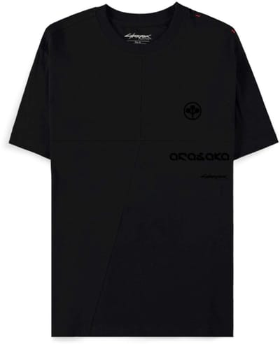 Cyberpunk 2077 - Arasaka Heren T-shirt - S - Zwart