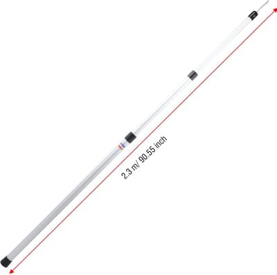 Tentstokken - Luifelstokken - Buiten Onderdak - Telescopisch Verstelbaar - 23 Meter - Zilver