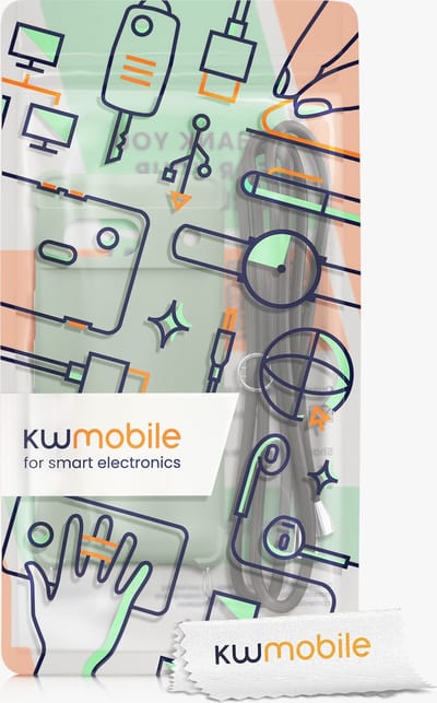 kwmobile telefoonhoesjegeschikt voor Google Pixel 7 - Hoesje van siliconen met telefoonkoord - In grijsgroen