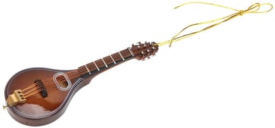 Dailygoods- Mandoline Miniatuur - Muziekinstrument Model - Decoratie voor Muziekliefhebbers - Hanger Decoratie - Cadeau voor Kids - Fijne Afwerking
