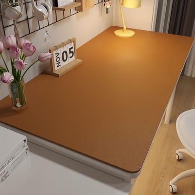 Waterdichte XL Bureauonderlegger 60x100 cm in PU-Leer - Antislip en Krasbestendig