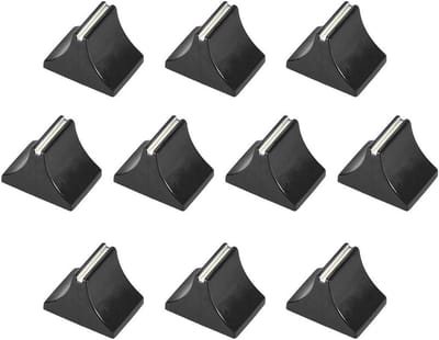 Draaipotmeters Knoppen - Volume Regelaars - Elektronica Reparatie - Plastic Constructie - 10 Stuks - Zwart