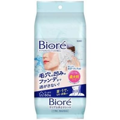 Kao - Biore Clear Wipe Sheet 60 pcs