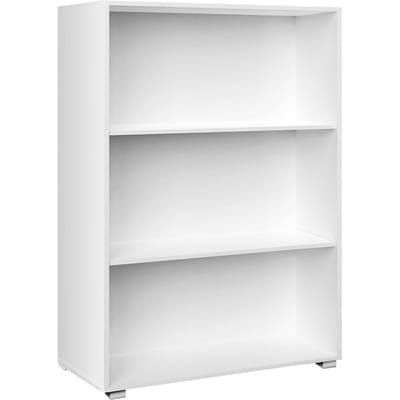 Casaria Boekenkast Vela - 3 Vakken Verstelbaar 115x60x28 cm - Wit