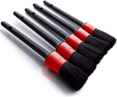 Auto Detailing Brush Set - Car Cleaning - Automotive Detail Cleaning Borstels voor het reinigen van interieur/exterieur, emblemen, detailing kwasten luchtopeningen 5 stuks