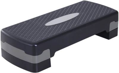 CYRO - Step Fitness - Stepper Fitness - Stepbank - Fitness - Thuis Sporten - Hoogte verstelbaar - 150kg Belasting - Zwart